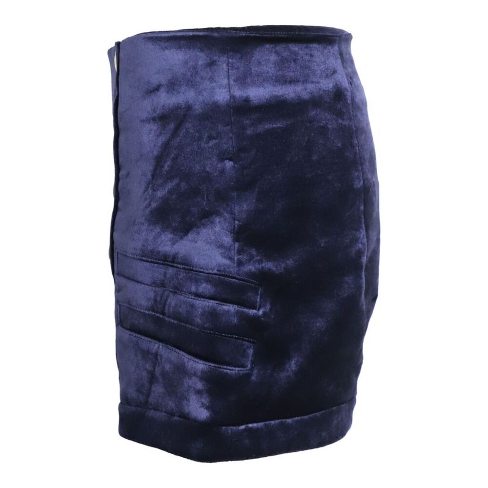 Pierre Balmain Military Blazer and Shorts Set in Blue Velvet - Picture 5 of 12